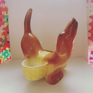 Vintage Weiner Dog Planter
